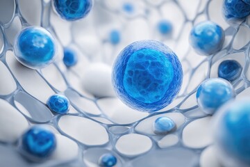 Abstract biological cellular structure