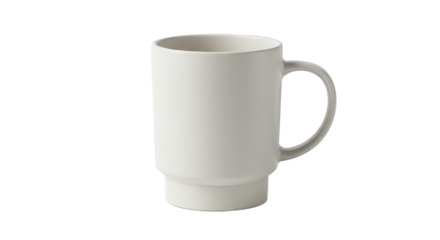 Minimalist Ceramic Coffee Mug Isolated.