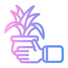 home Line Gradient Icon