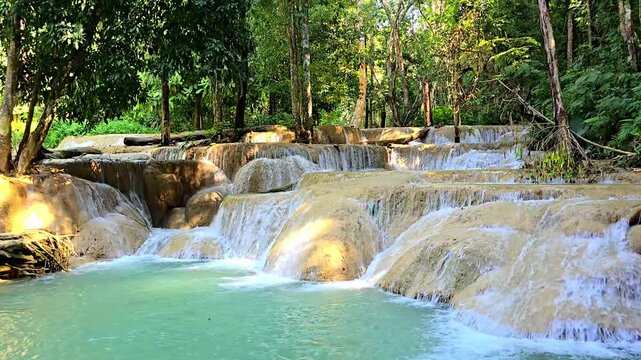 Tad Sae Waterfalls, 
Tad Sae Waterfall is a spectacular natural wonder you can enjoy during the wet season in Luang Prabang