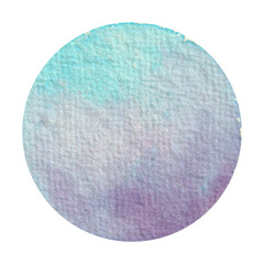 Watercolor circles in soft pastel tones of blue, pink, green, and yellow with vintage texture, perfect for Christmas ornaments clip art, labels, stickers, scrapbooking, or decorative elements
