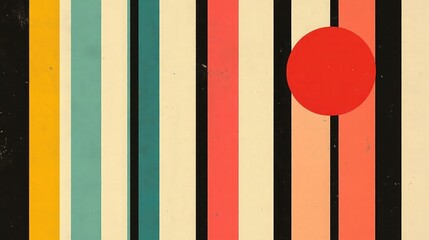 Retro stripes with vintage color palettes, bold horizontal lines, nostalgic patterns, geometric simplicity, and 70s-style abstract design perfect for creative throwback visuals.