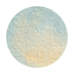 Watercolor circles in soft pastel tones of blue, pink, green, and yellow with vintage texture, perfect for Christmas ornaments clip art, labels, stickers, scrapbooking, or decorative elements