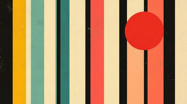 Retro stripes with vintage color palettes, bold horizontal lines, nostalgic patterns, geometric simplicity, and 70s-style abstract design perfect for creative throwback visuals.