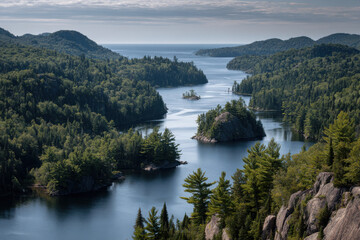 Obraz premium breathtaking summer landscapes unfold across states of usa showcasing vibrant nature