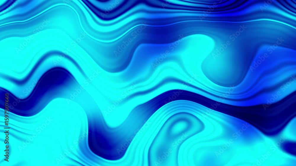 Poster glowing blue gradient abstract motion background. seamless loop blue background