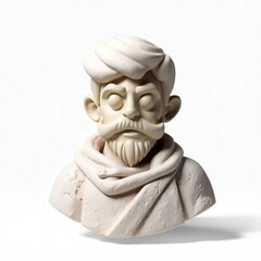 adult male cartoon character with bushy beard