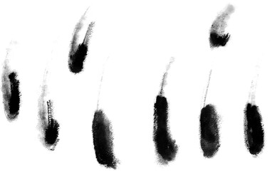 Japanese Ink Brush Strokes 02｜墨のストローク素材セット