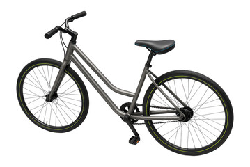 Step-through commuter bicycle with a low frame and chainstay-mounted kickstand