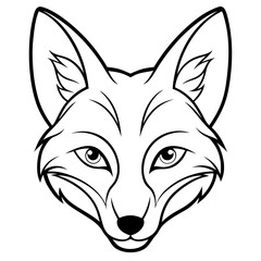 Fox Head Vector Logo Bold Black and White Animal Face Illustration for Tattoo, Branding, Mascot & Craft Use Trusted by Designers