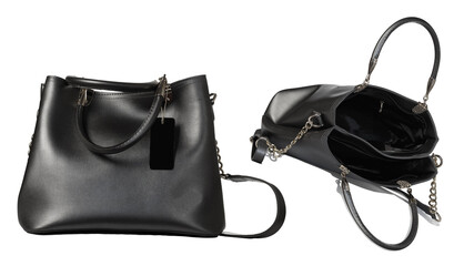 Elegant, smooth curves, feminine steel designer handbag.