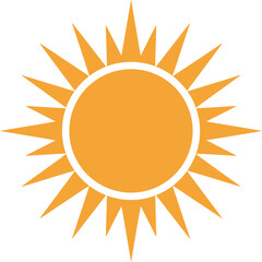 Bright sun icon