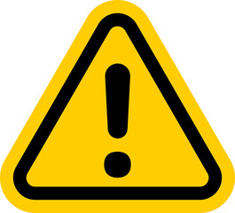 Yellow Warning Exclamation Mark Symbol
