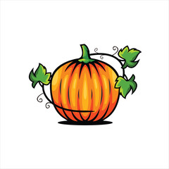 Pumpkin design template illustrations