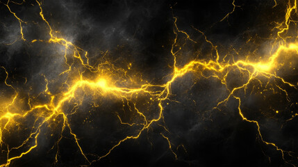 Explosive burst of yellow electric energy
