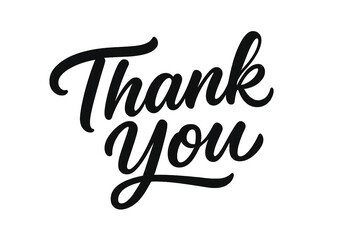 Thank you greeting card thanks gratitude appreciation message vector on transparent background