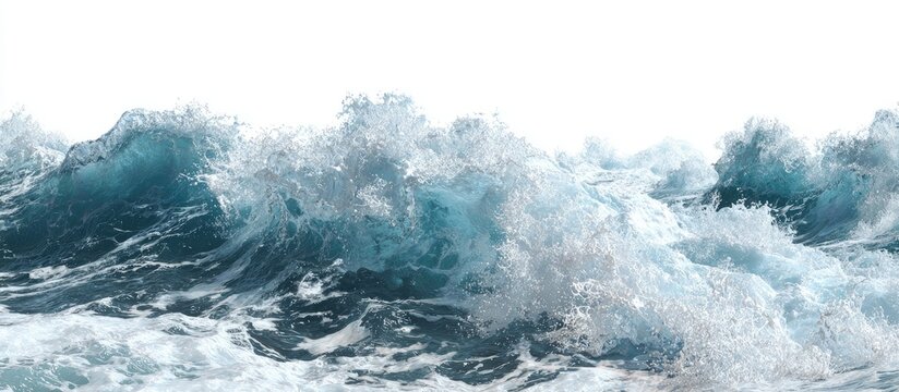 Powerful ocean waves crashing (1)