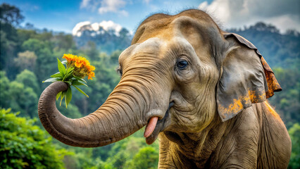 Fototapeta premium elephant in the wild