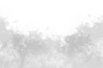 white cloud fluffy, fog or mistry for overlay and design. isolated on transparent background. PNG file