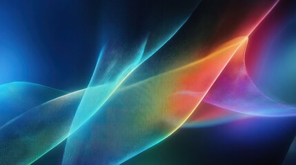 Obraz premium Abstract vibrant flowing lines