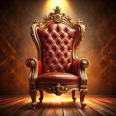 Classic vintage armchair in a luxurious room interior design