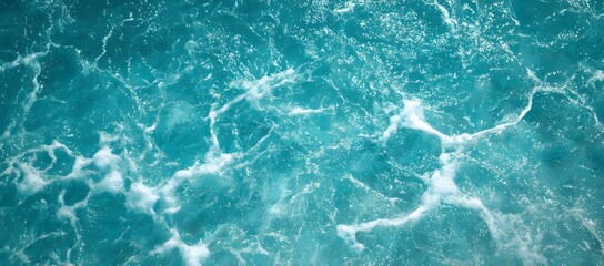 Obraz premium Calm Turquoise Water Abstract Flowing Ocean Scenery