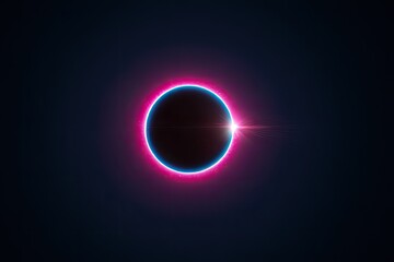 Abstract, glowing, eclipse