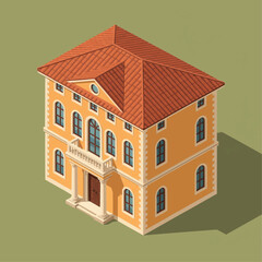 Italian Renaissance Villa with Terracotta Roof