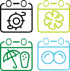 set of icons for web design