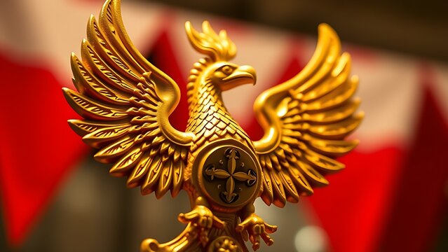 Polished red star badge on military uniform for PLA Day