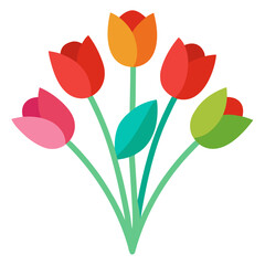 Obraz premium Watercolor-style flower bouquet
