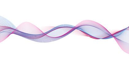 Pink and Blue Abstract Wave Lines