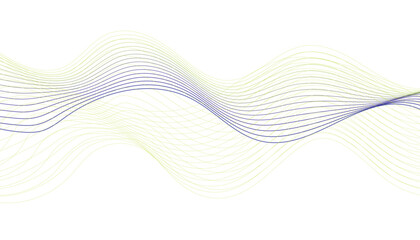 Abstract Wavy Line Background, Green and Purple Flow Design
