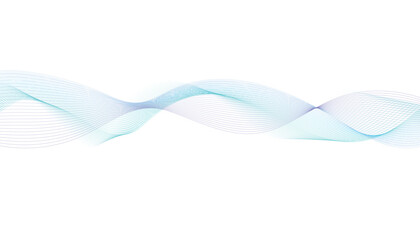 Blue and Purple Wave Background. Abstract Flowing Line Design