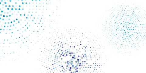 Modern blue background frame of geometric shapes. Circular ornament abstract modern simple