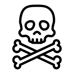 skull Line Icon