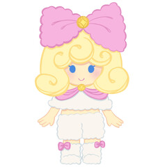 little girl with a sheep