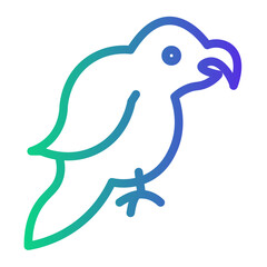 parrot Line Gradient Icon