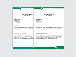 Corporate letterhead design template
