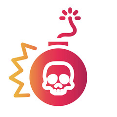 bomb Gradient icon