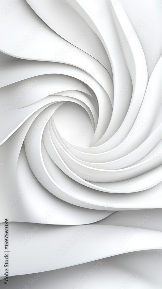 Poster curves white creating flowing and smooth an abstract and elegant design, perfect for modern and mini