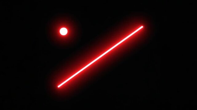 4k Red Laser Beam Light Effect Animation High Quality Download Full H D Sci Fi Energy Beam Glowing Bright Neon Red Light Spot Dramatic Cinematic V F X Motion Graphics Background