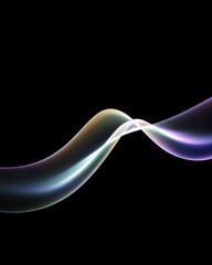 Abstract, flowing, colorful, translucent, wave, design