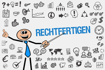 rechtfertigen	
