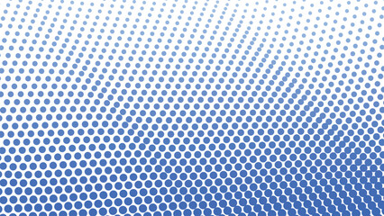 Blue Halftone Abstract Background with Polkadot Pattern for Modern Design and Digital Visuals
