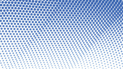 Blue Halftone Abstract Background with Polkadot Pattern for Modern Design and Digital Visuals