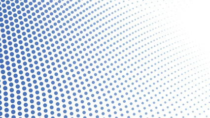 Blue Halftone Abstract Background with Polkadot Pattern for Modern Design and Digital Visuals