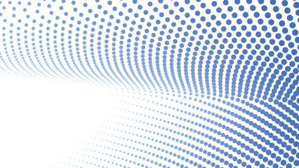 Blue Halftone Abstract Background with Polkadot Pattern for Modern Design and Digital Visuals