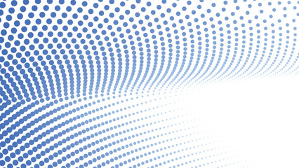 Blue Halftone Abstract Background with Polkadot Pattern for Modern Design and Digital Visuals