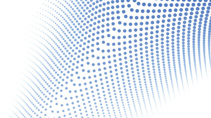 Blue Halftone Abstract Background with Polkadot Pattern for Modern Design and Digital Visuals